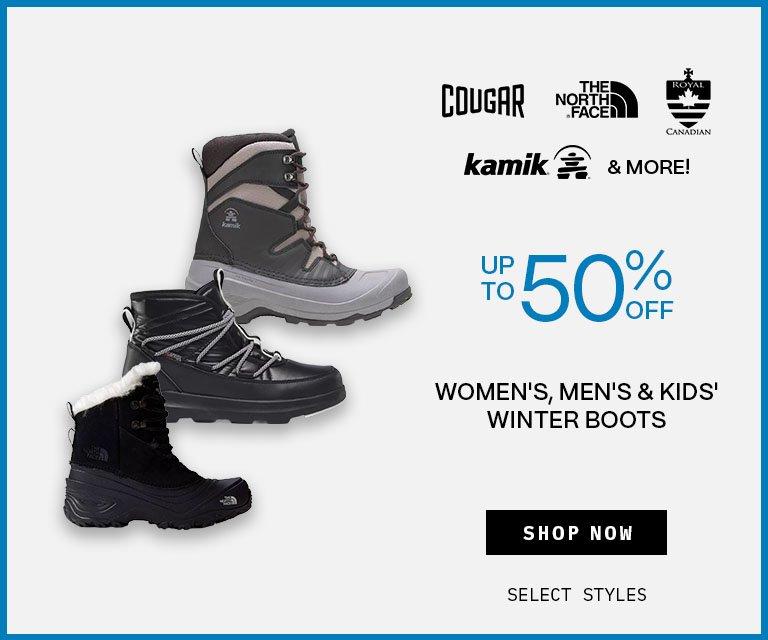 Up to 50% Off Winter Boots
