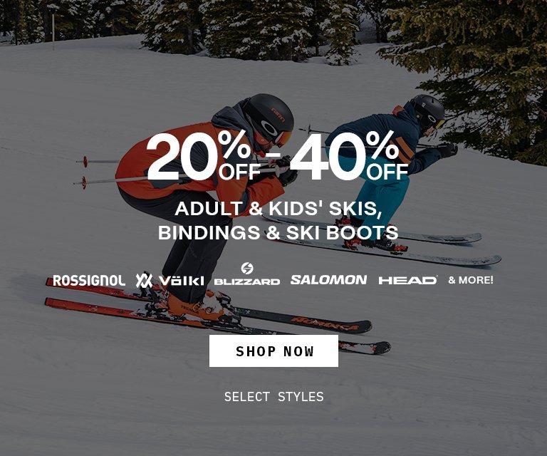 20%-40% Off Ski Equipment