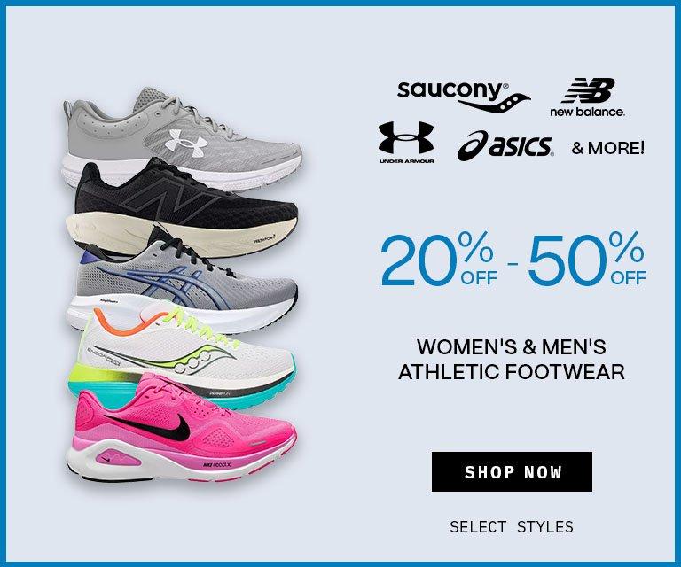 20% - 50% Off Women's & Men's Athletic Footwear