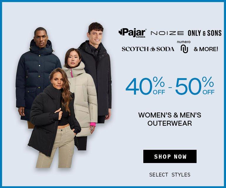 40% - 50% Off Women's & Men's Outerwear