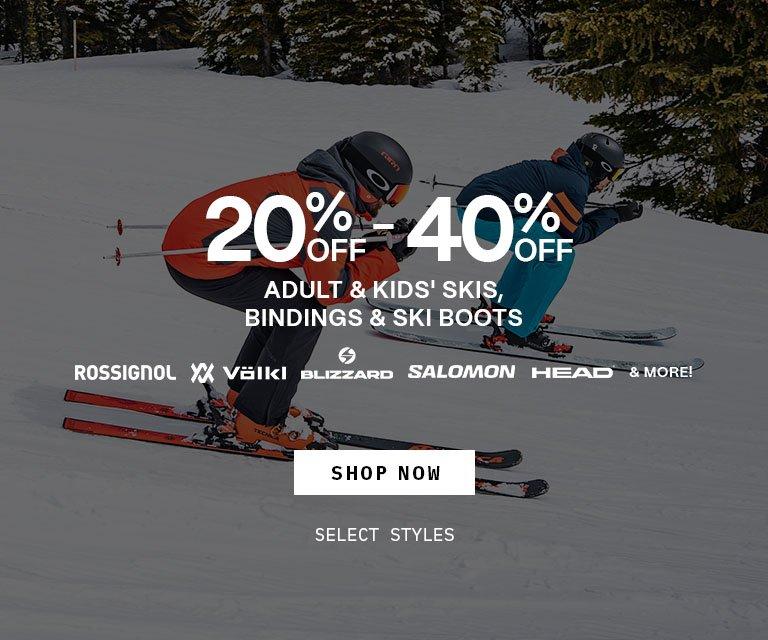 20%-40% Off Ski Equipment