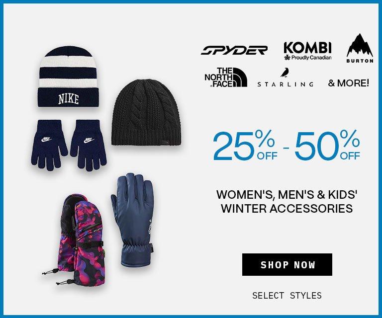 25% - 50% Winter Accessories