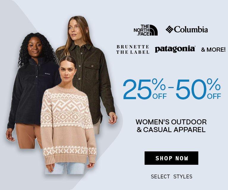 25% - 50% Off Women's Casual & Outdoor Apparel