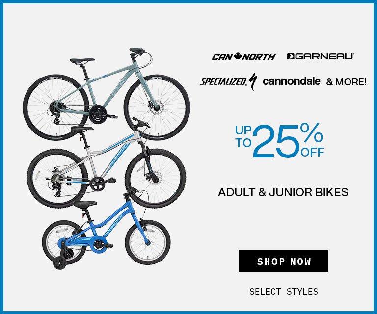 Up to 25% Off Adult & Junior Bikes