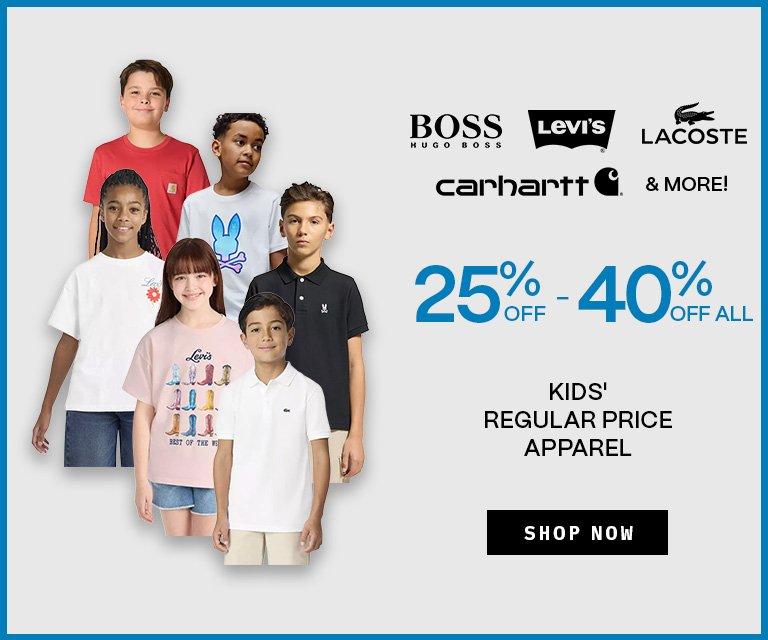 25% - 40% Off Kids' Apparel