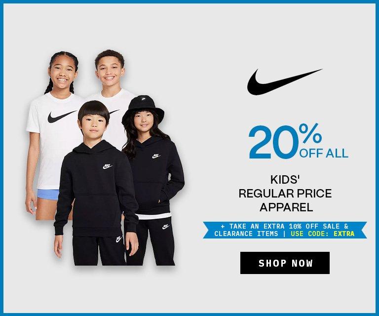 20% Off Nike Apparel + Extra 10% Off
