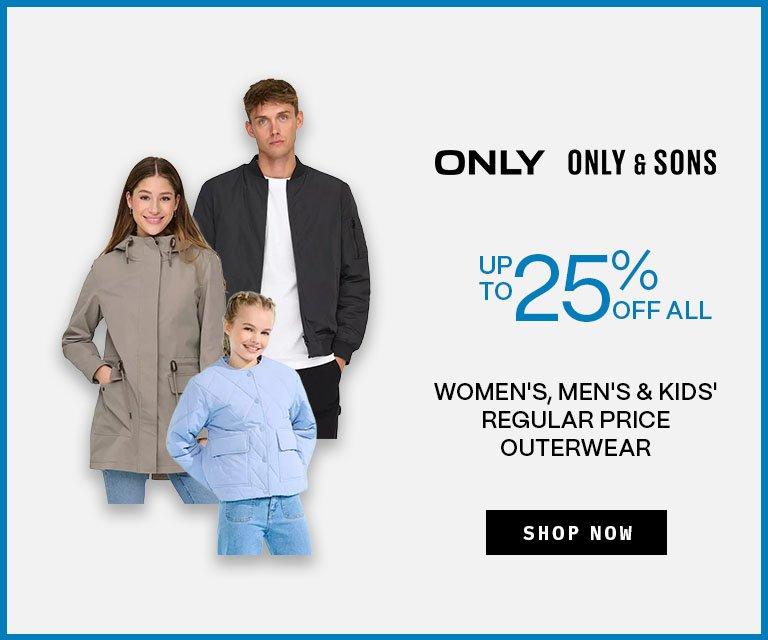 Up to 25% Off Only and Only & Sons Outerwear