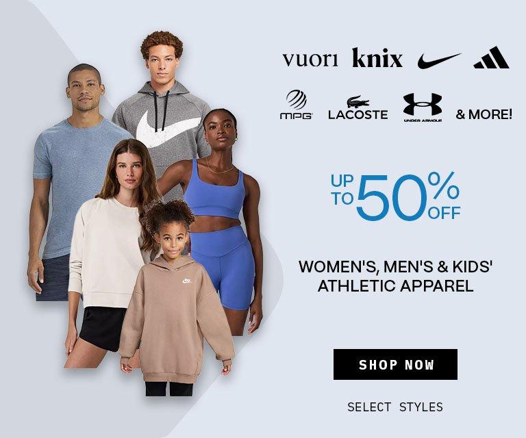Up to 50% Off Athletic Apparel