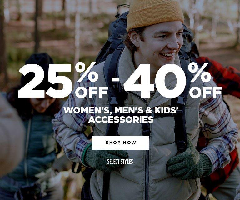 25% - 40% Off Accessories