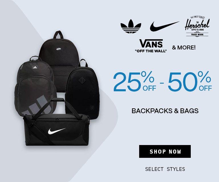25%-50% Off Backpacks