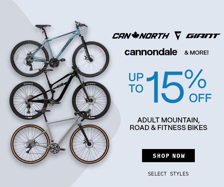 Up to 15% Off Adult Bikes