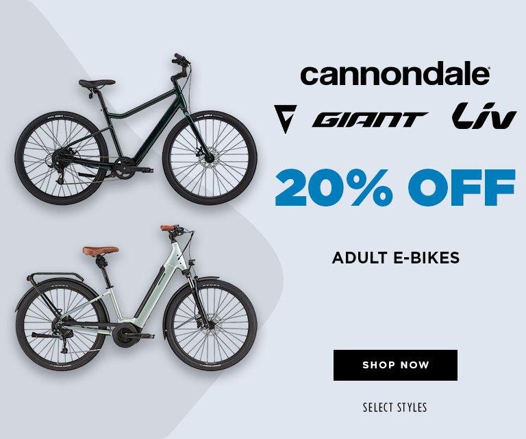 20% Off Adult E-Bikes