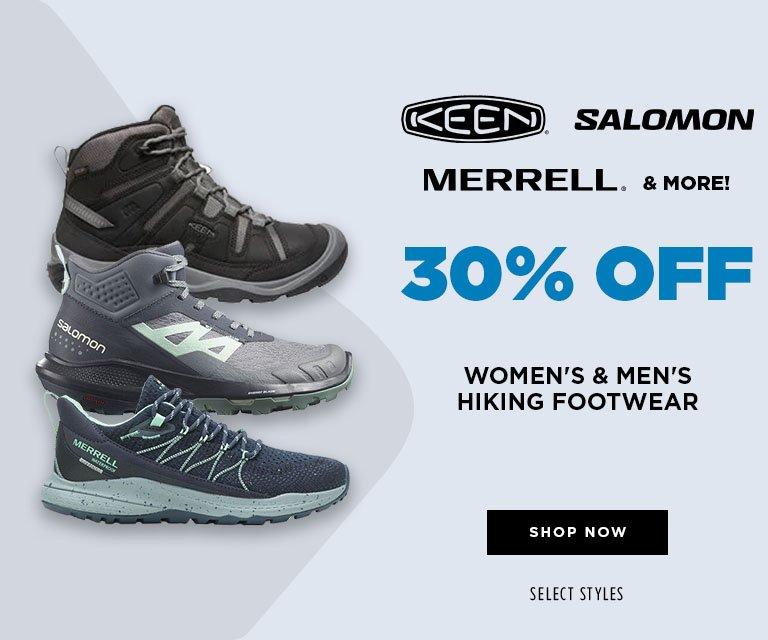 30% Off Hiking Footwear