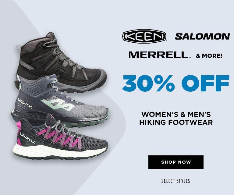 30% Off Hiking Footwear