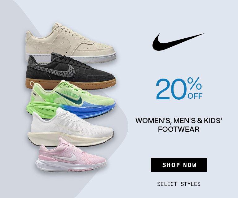 20% Off Nike Footwear