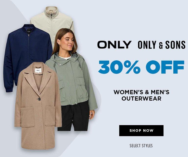 30% Off Only & Only & Sons Outerwear