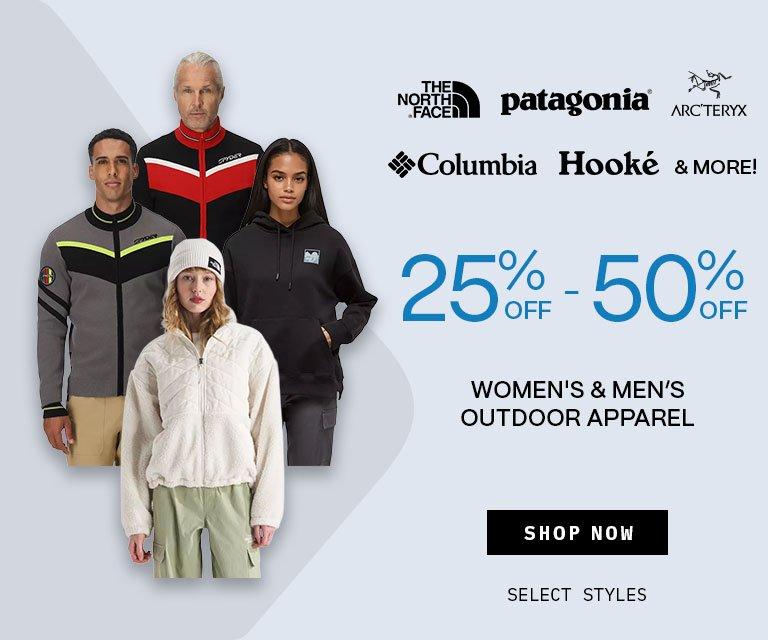 25% - 50% Women's & Men's Outdoor Apparel