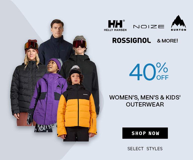 40% Off Women's, Men's & Kids' Outerwear