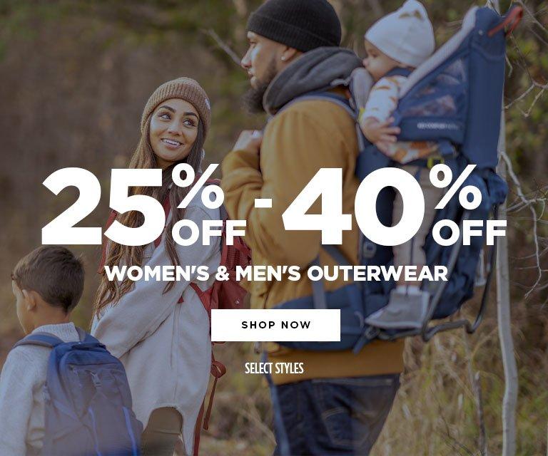 25% - 40% Off Outerwear