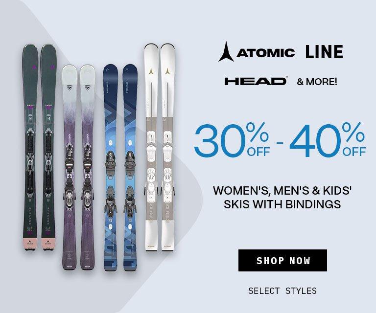 30%-40% Off Skis with Bindings