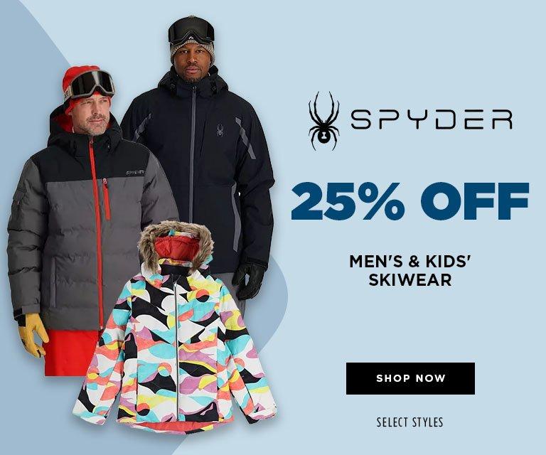 25% Off Men's & Kids' Spyder Skiwear