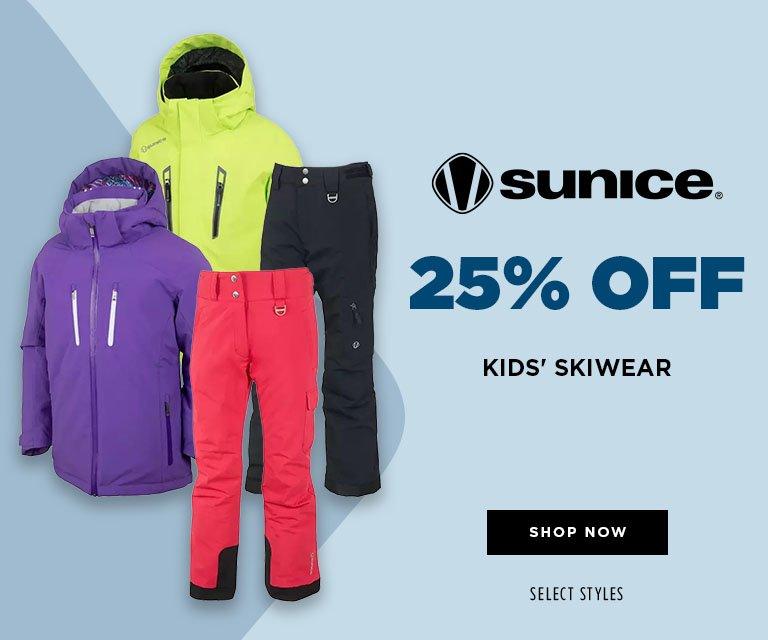 25% Off Sunice Kids' Skiwear