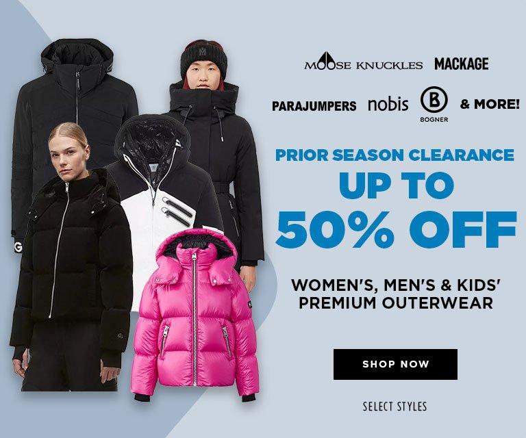 Up to 50% Off Premium Outerwear