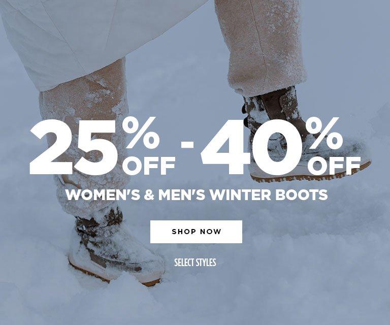 25% - 40% Off Winter Boots