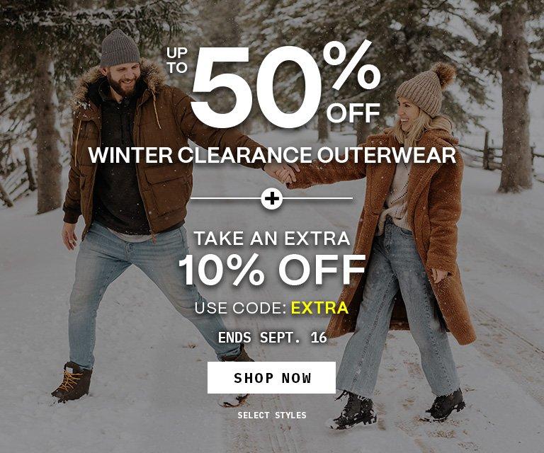 Extra 10% Off Winter Clearance Outerwear