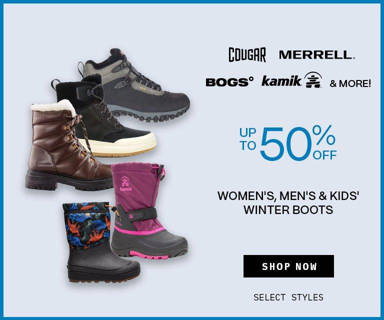 Up to 50% Off Winter Boots