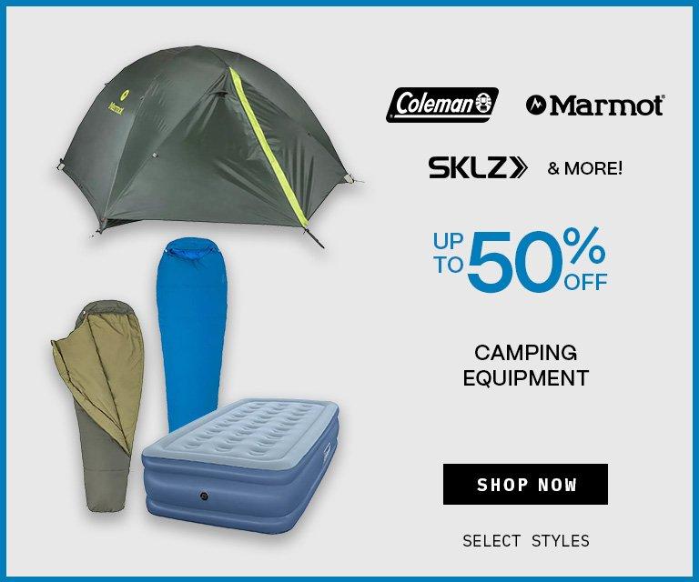 50% Off Camping Equipment