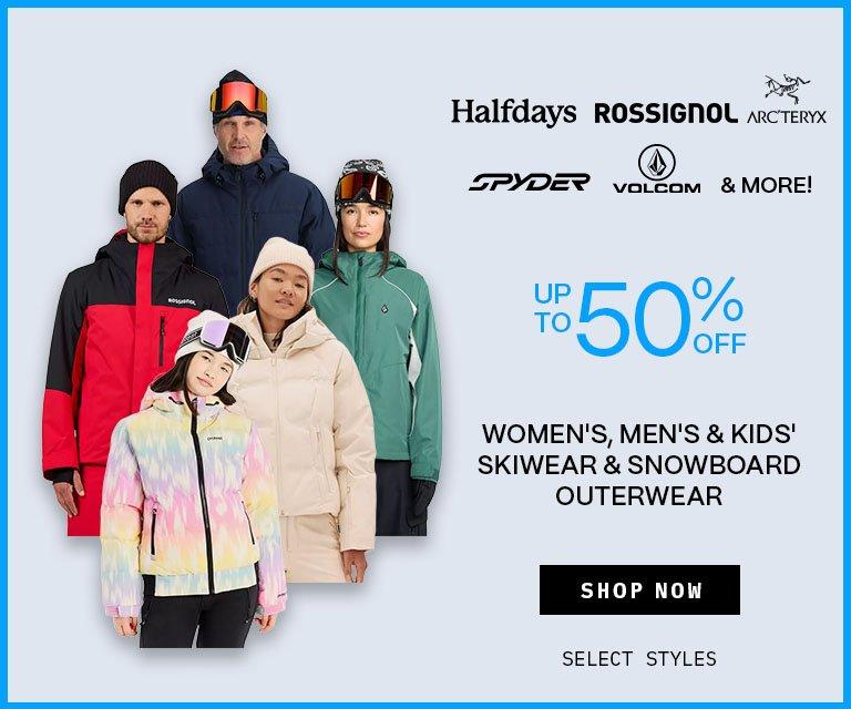 Up to 50% Off Skiwear & Snowboard Outerwear
