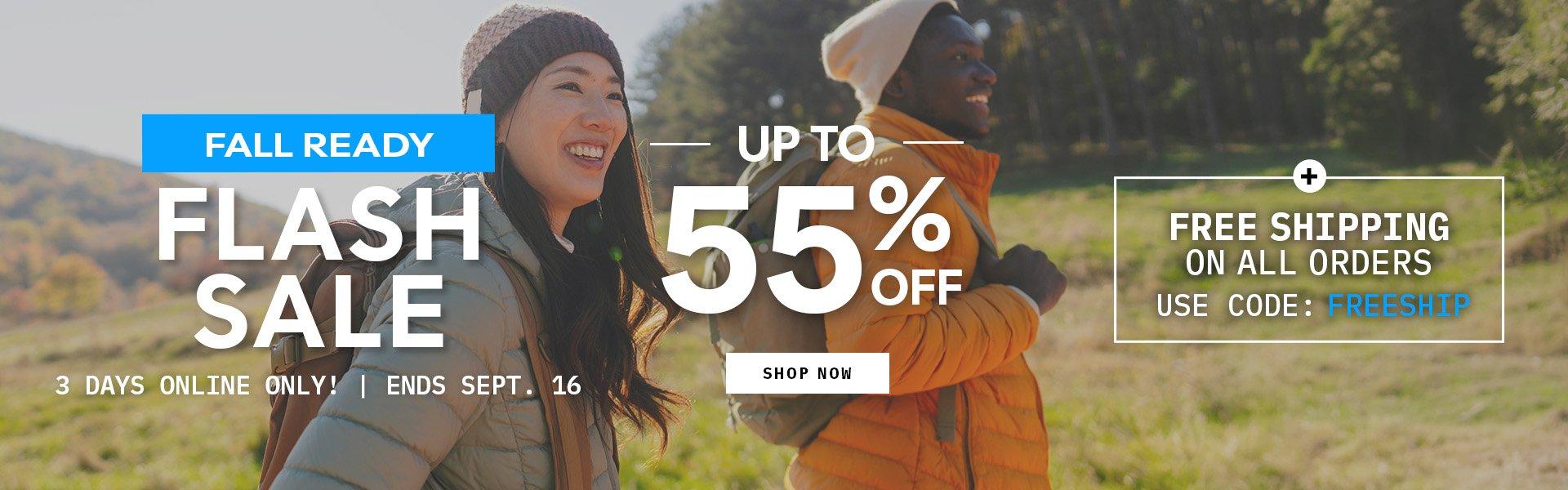 Fall Ready Flash Sale Up to 55% Off