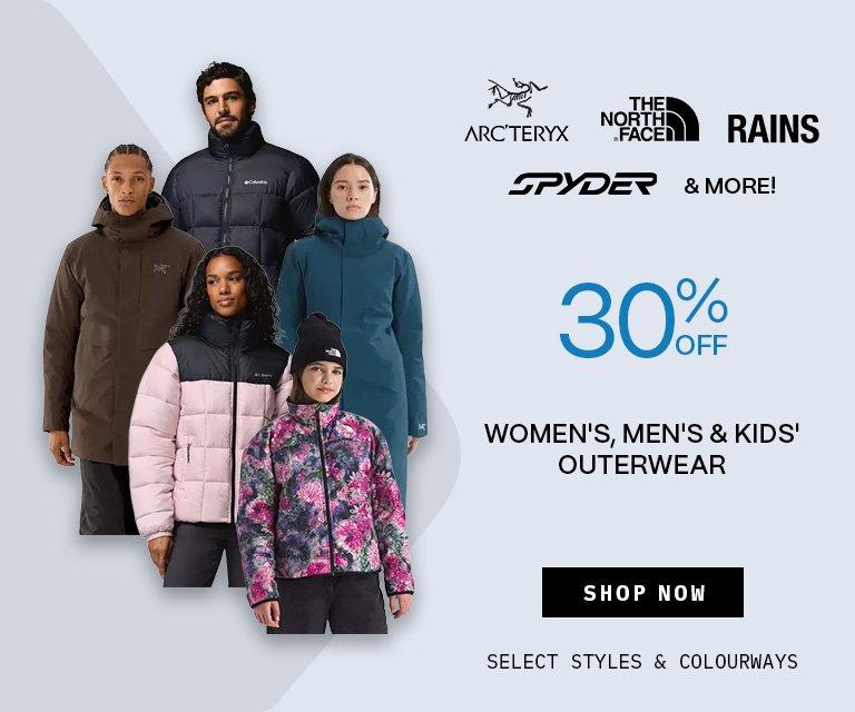 30% Off Women's, Men's & Kids' Outerwear