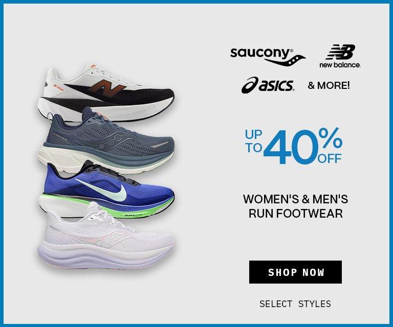 Up To 40% Off Women's & Men's Run Footwear