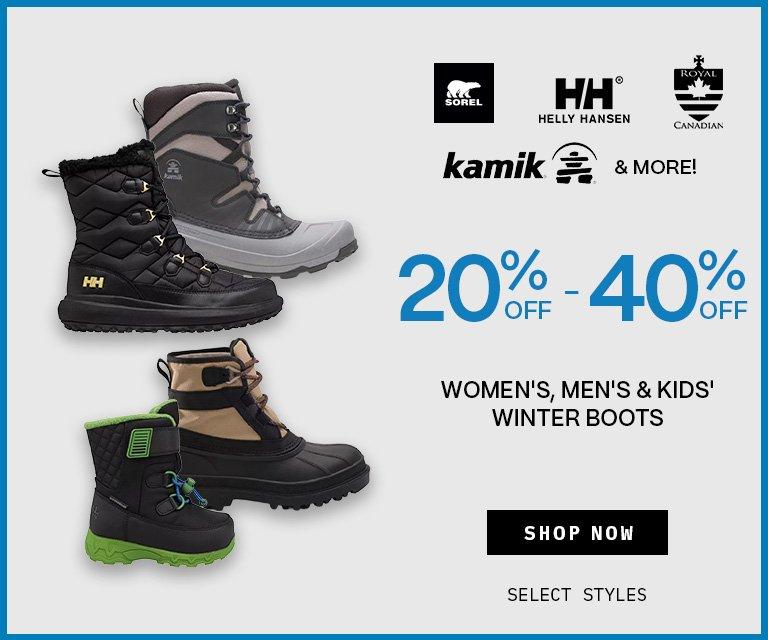 20-40% Off Winter Boots