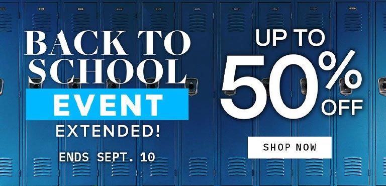Back to School Sale - Shop Now