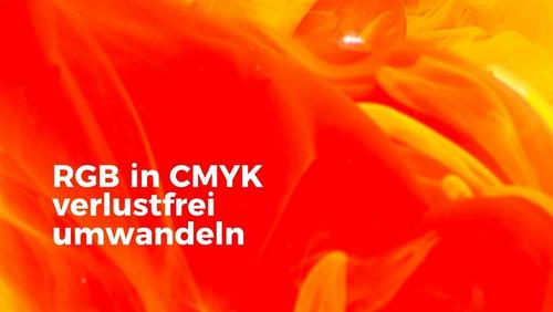 Oranger und Roter Farbstrudel.