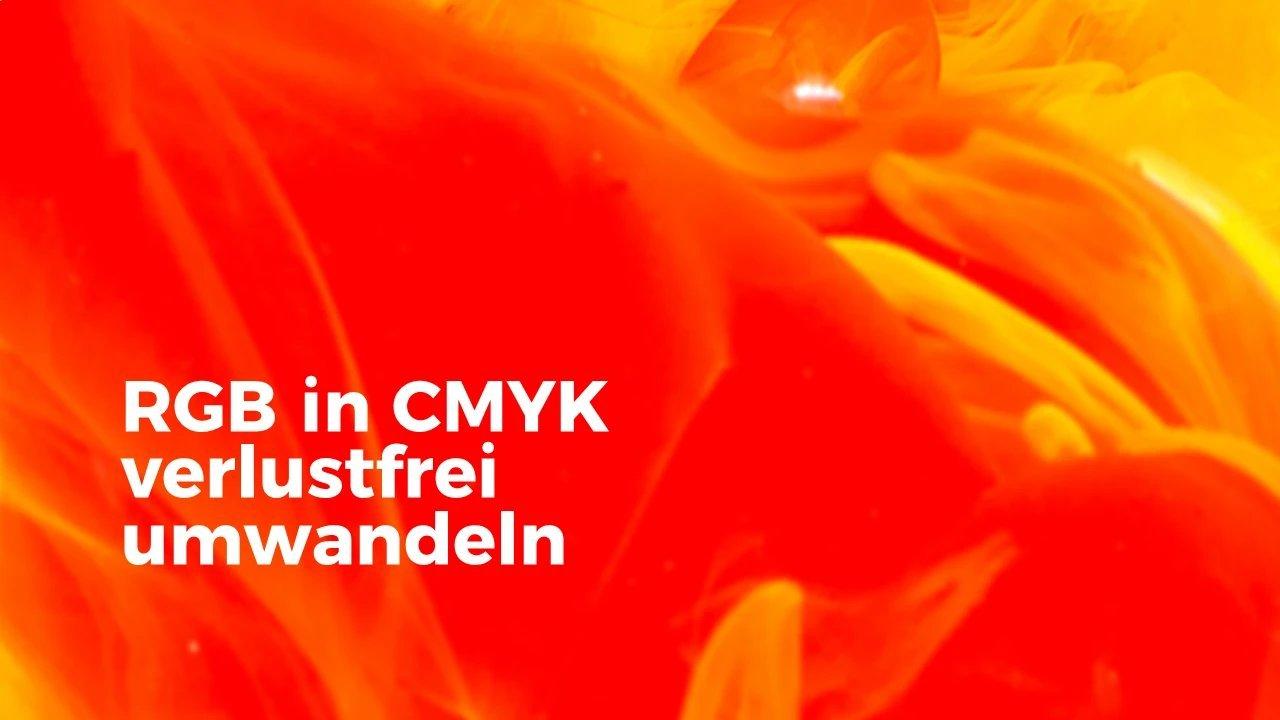 Oranger und Roter Farbstrudel.