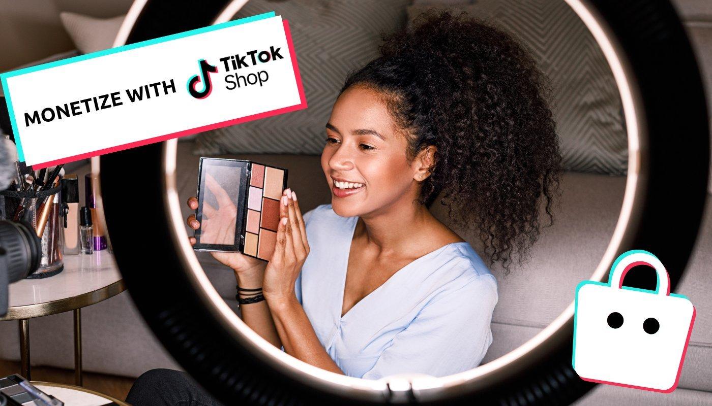 content creator using tiktok shop to sell products