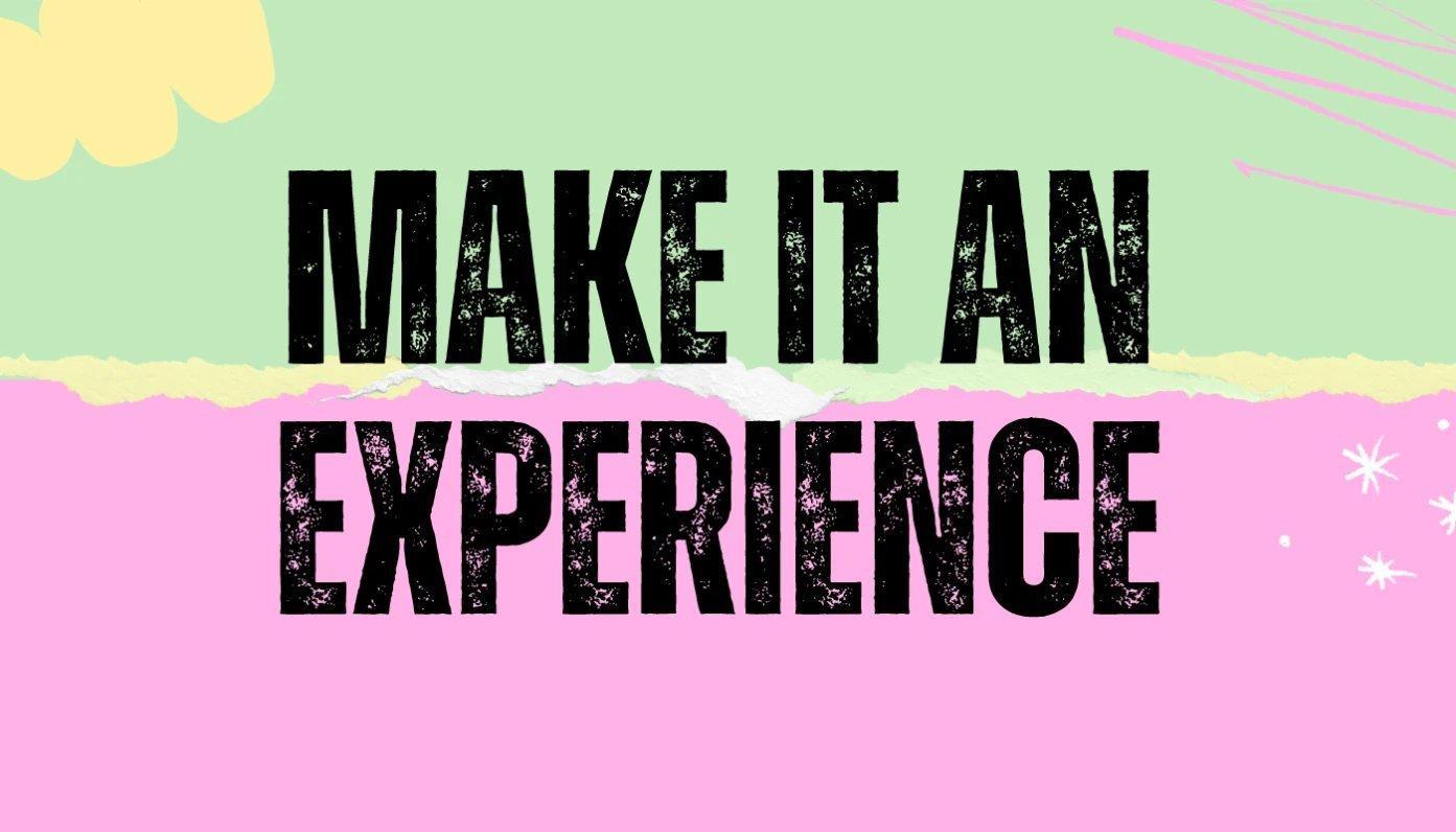 make your merch shop an experience