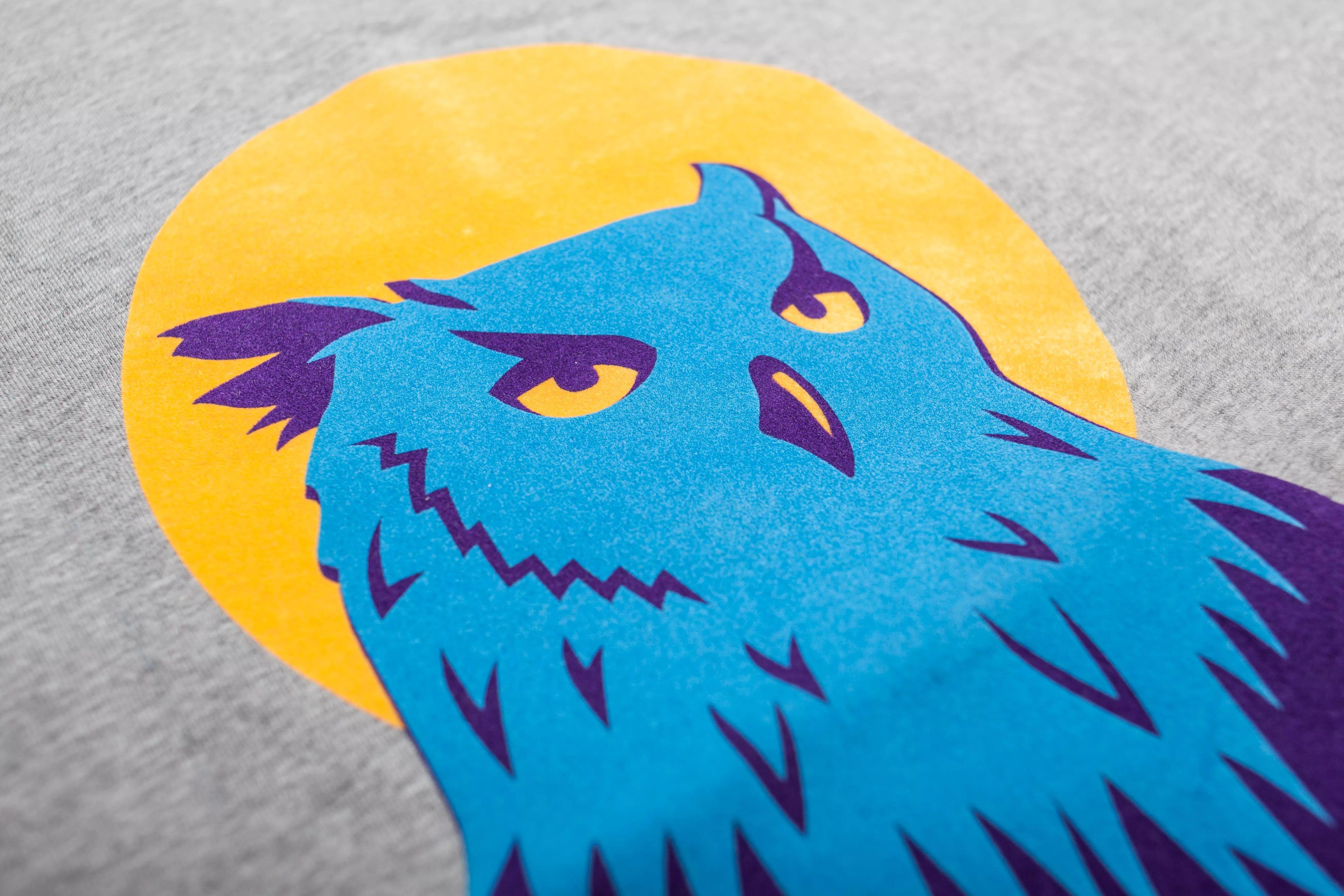 Design printed with flock printing