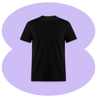 black t-shirt