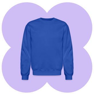 blue sweatshirt