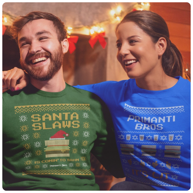 real merchants wearing custom apparel