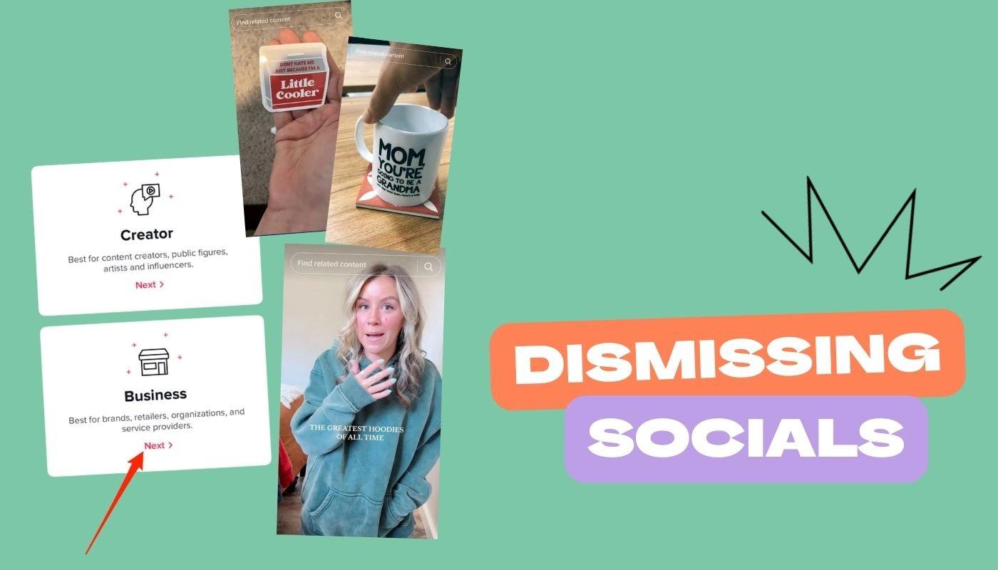 Examples of social media product posts used to promote dropshipping products