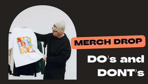 Creator reviewing apparel options while planning a merch drop