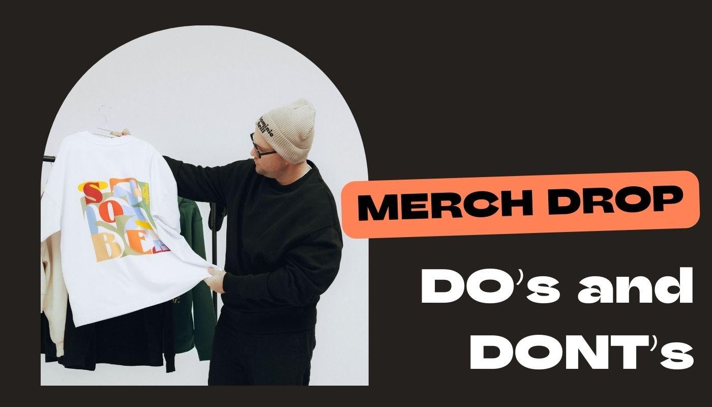 Creator reviewing apparel options while planning a merch drop