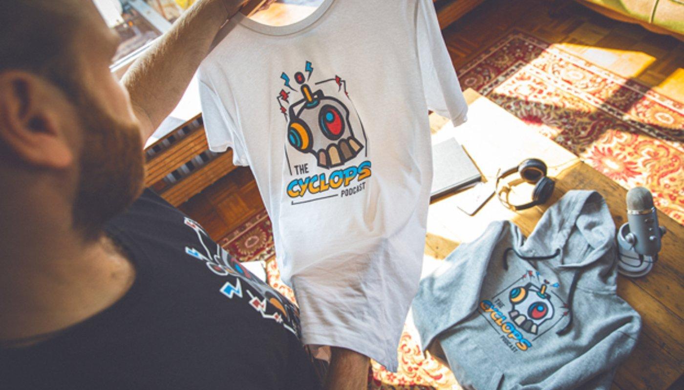 creator unboxing their custom merch samples