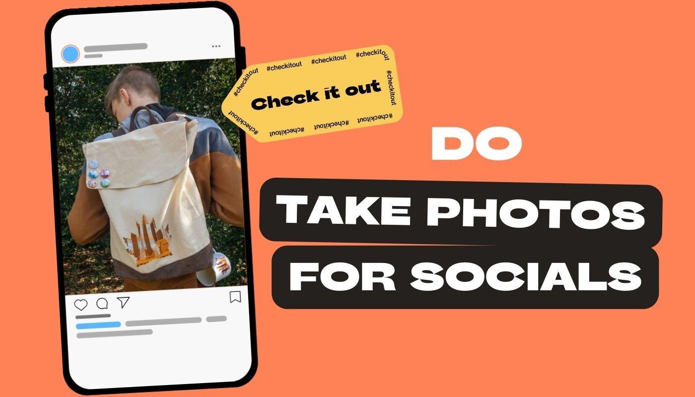 Lifestyle photo of apparel used to promote a merch drop on social media